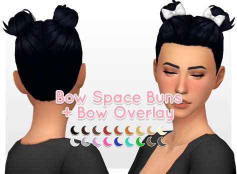 Sims 4 Cc Space Buns Long Hair Wirelessvsa