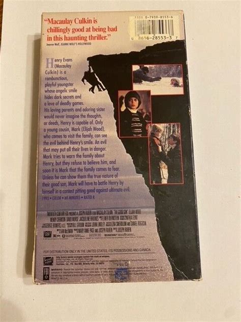 The Good Son Vhs Macaulay Culkin Elijah Wood Ebay