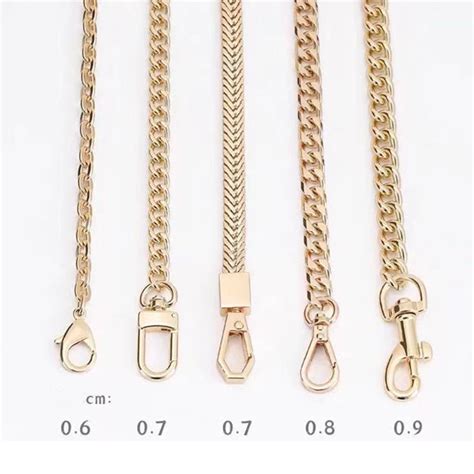 60 120cm Handbag Metal Chains Shoulder Bag Strap DIY Purse Chain