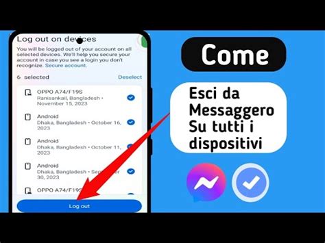 Come Disconnettersi Da Messenger Su Tutti I Dispositivi Youtube