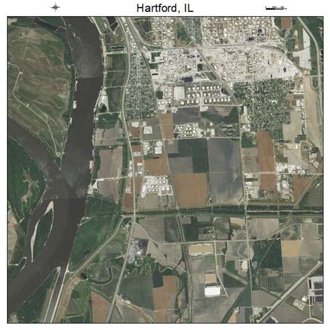 Aerial Photography Map Of Hartford Il Illinois