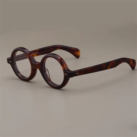 High Quality Thick Vintage Acetate Round Glasses Japanese Handmade