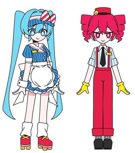 Mesmerizer Miku And Teto In Cute Drawings Hatsune Miku