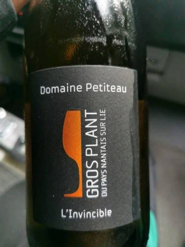 Domaine Petiteau L Invicible Grosplant Du Pays Nantais Sur Lie Vivino