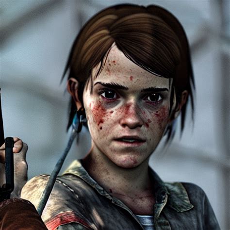 Prompthunt TLOU The Last Of Us Screenshot Emma Watson As Ellie From