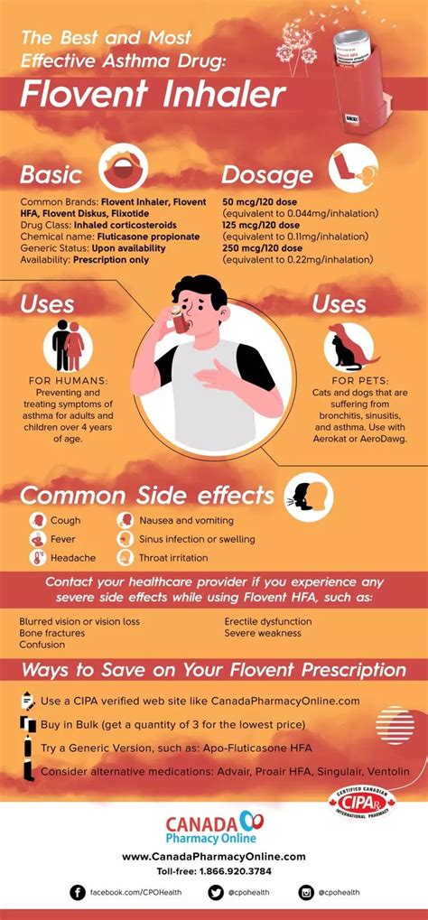 The Best And Most Effective Asthma Drug Flovent Inhaler Infographic