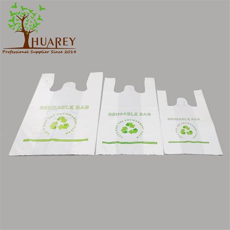 Printed Bags Carry Ldpe Plastic Shopping Hand T Shirt Garbage Bag Bag