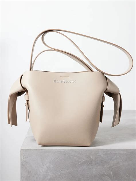 Acne Studios Musubi Mini Leather Cross Body Bag Reversible