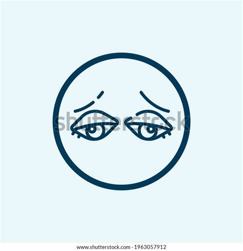 Tired Eyes Icon Cartoon Tired Eyes Stock Vector (Royalty Free) 1963057912 | Shutterstock