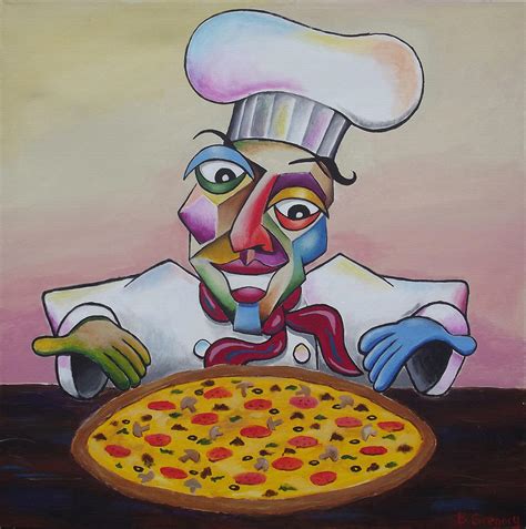 The Perfect Pizza Painting By Bob Gregory Pixels