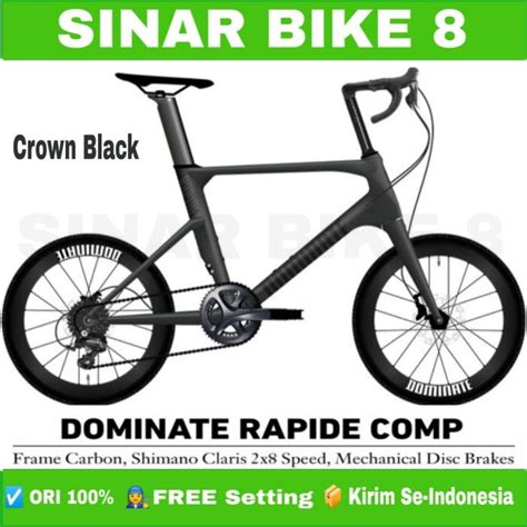 Jual Sepeda Minivelo Ukuran 20 Inch Dominate Rapide Comp Carbon Shimano