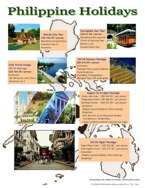 (PDF) Corregidor Day Tour Manila City Tour Roundtrip Ferry ... · Baguio ...