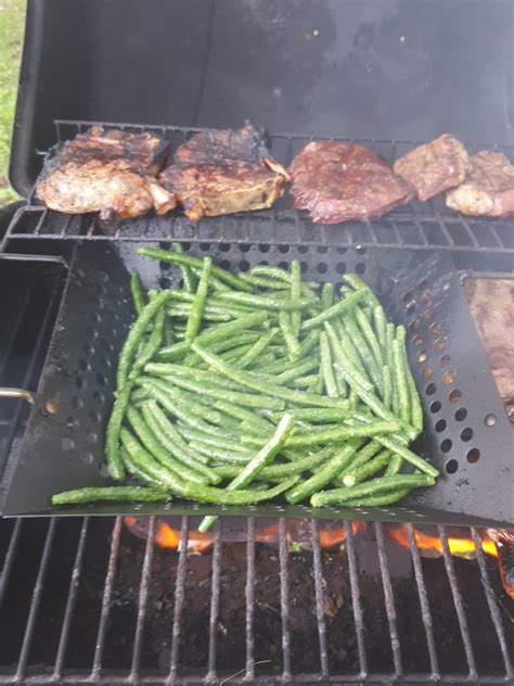 Grilled Garlic Green Beans Recipe