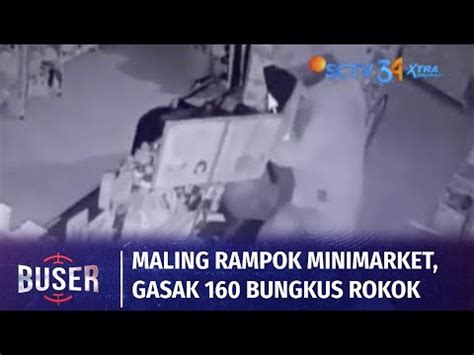 Bobol Minimarket Di Palembang Pria Ini Terekam Gasak 160 Bungkus Rokok