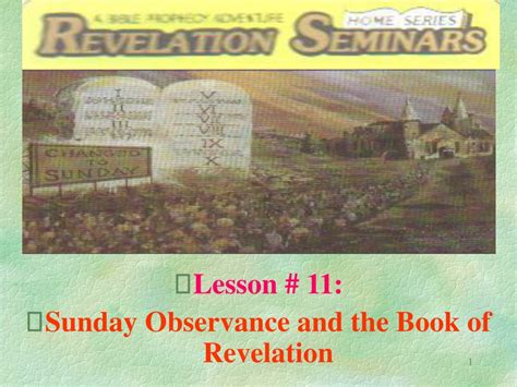 Ppt Lesson 11 Revelation Seminars Sunday Observance And The Book Of