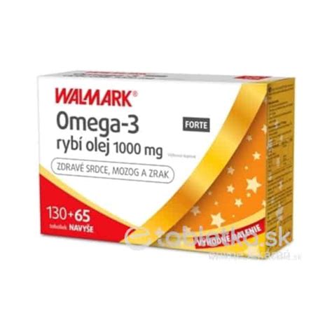 WALMARK Omega 3 rybí olej FORTE PROMO 2020 130 65cps etabletka