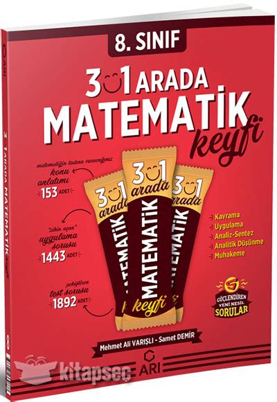 8 Sınıf Matemito 3 ü 1 Arada Matematik Keyfi Arı Yayıncılık