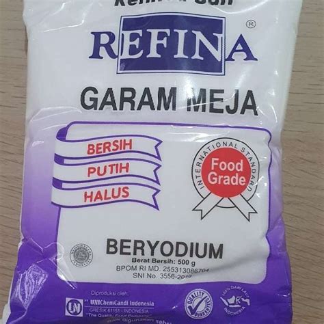 Jual Garam Meja Yodium Garam Refina Gr Halal Di Seller Wirausaha