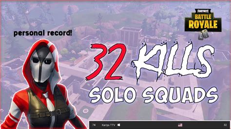 Kills Solo Squad Na Season Pc Record Fortnite Battle Royale