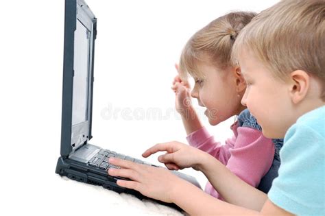 Children Playing Computer Games Stock Photo - Image: 12094404