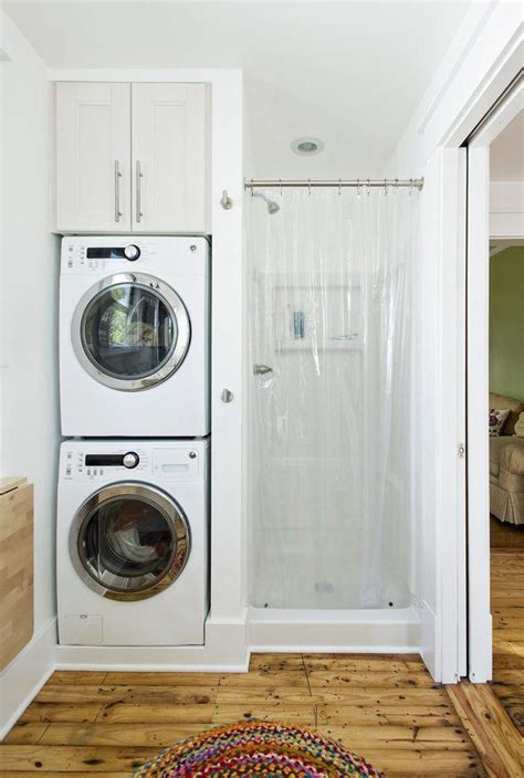 How To Install A Stackable Washer Dryer In Your Bathroom Laundry