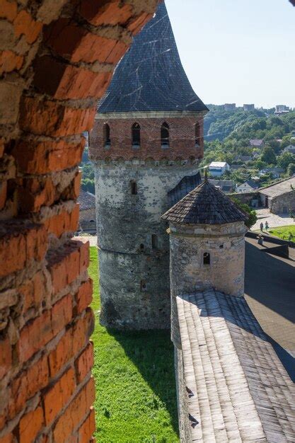 Vista Desde La Ventana Del Castillo De Kamianets Podilskyi Ucrania