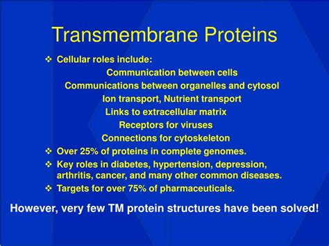 PPT - Challenges and Methods in Transmembrane Protein Structure ...