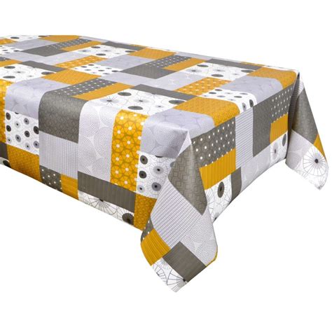 Nappe Vyle Grise Rectangulaire X Cm Gris Urbain Chic