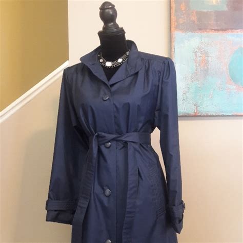 Worthington Jackets And Coats Vintage Worthington Blue Trench Coat Poshmark