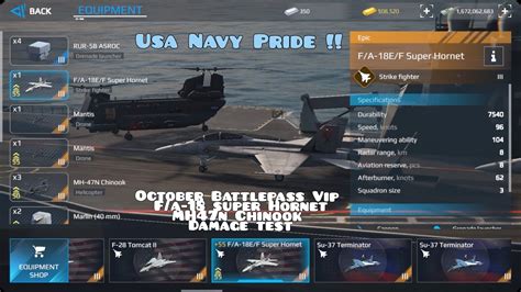 Modern Warships October Battlepass Vip F A Super Hornet Mh N