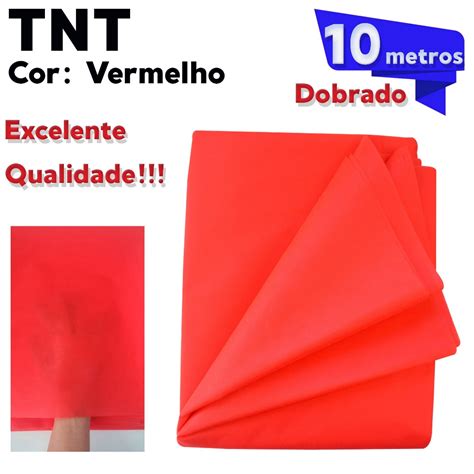 TNT Liso Colorido 10 Metros 1 40m Largura 40gm Excelente