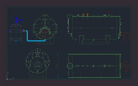 Caldera O Boiler En DWG 8 45 KB Librería CAD