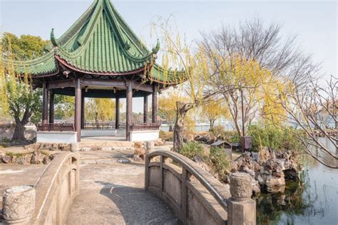 Liyuan Garden In Wuxi City Of Jiangshu Province Of China Stock Photo