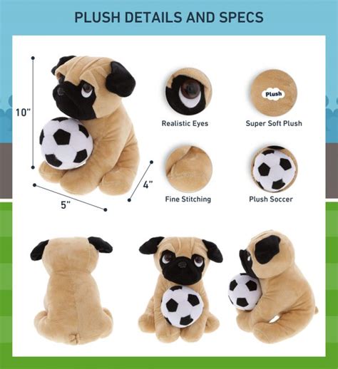 Pug Dog 10″ Plush Dollibu