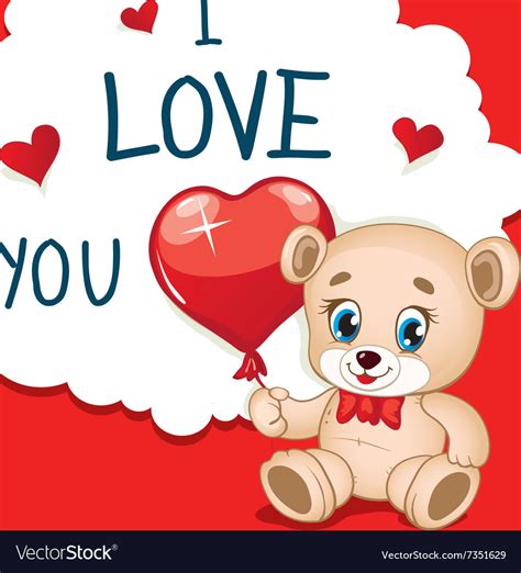 Cartoon Greeting Card Valentines Day Royalty Free Vector