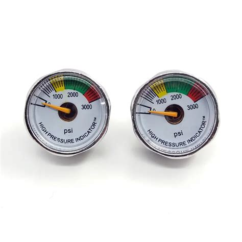 Paintball PCP Air Pressure Gauge 2pcs 3000psi Mini Micro Manometre