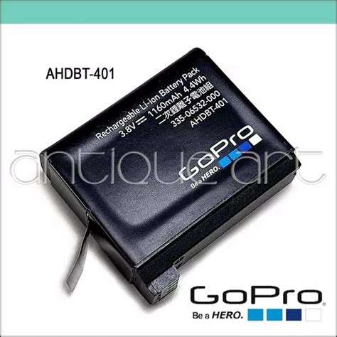 A64 Batería Gopro Hero4 Ahdbt 401 Black silver Battery Cuotas sin interés