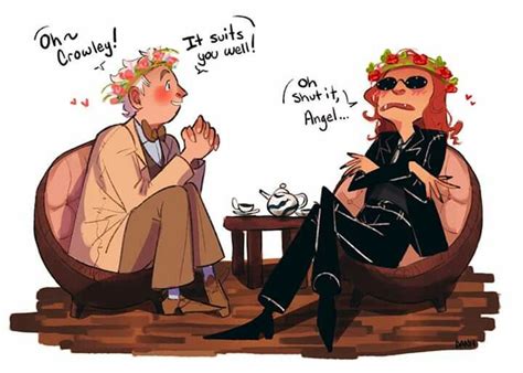 Pin De Kelianos Em Good Omens Personagens De Desenhos Animados