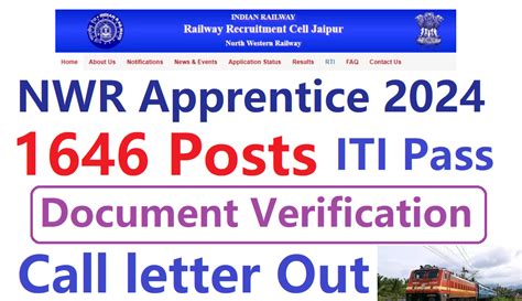 Nwr Railway Apprentice Bikaner Document Verification Anil Sir Iti