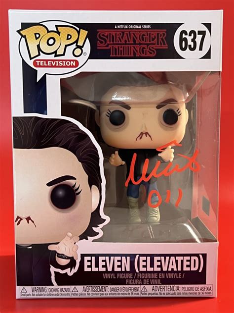 Funko Pop Television Stranger Things Eleven Elevated Signiert Von