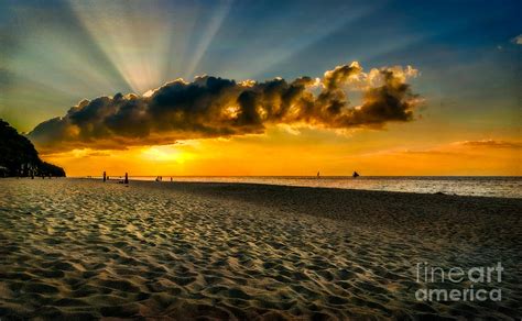 Sunset Puka beach Photograph by Adrian Evans - Fine Art America