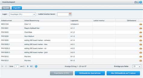 Stichtagsinventur Mit Pickware WMS Pickware