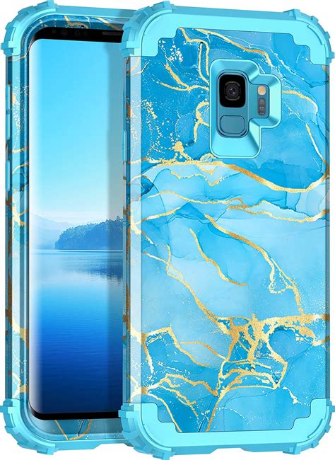 Luhouri Samsung Galaxy S9 Case Clear With Design For Girls Womenshockproof Hard Pc