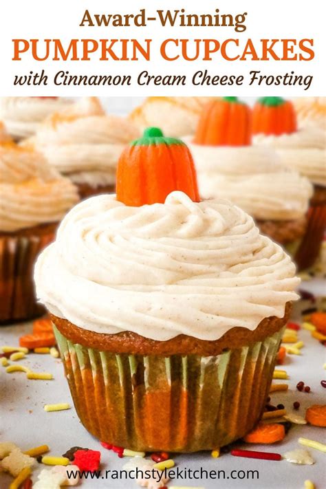 These Award Winning Pumpkin Cupcakes With Easy Cinnamon Cream Cheese