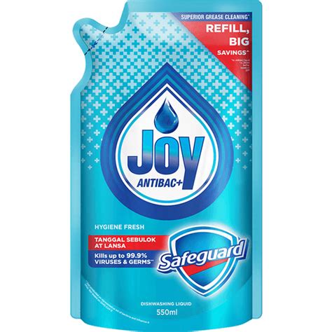 Joy Dishwashing Liquid Antibac Hygiene Refill 550ml Shop Walter Mart