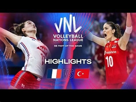 Fra Vs Tur Highlights Week Women S Vnl Volleybox Femminile