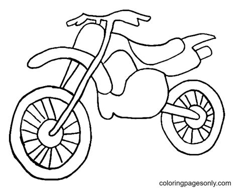 Dirt Bike Coloring Pages - Coloring Pages For Kids And Adults | Bike ...