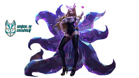 Kda Ahri Render By Lol0verlay On Deviantart