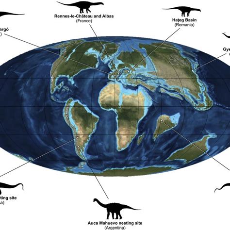 Upper Cretaceous Paleogeography And Distribution Of The Reviewed