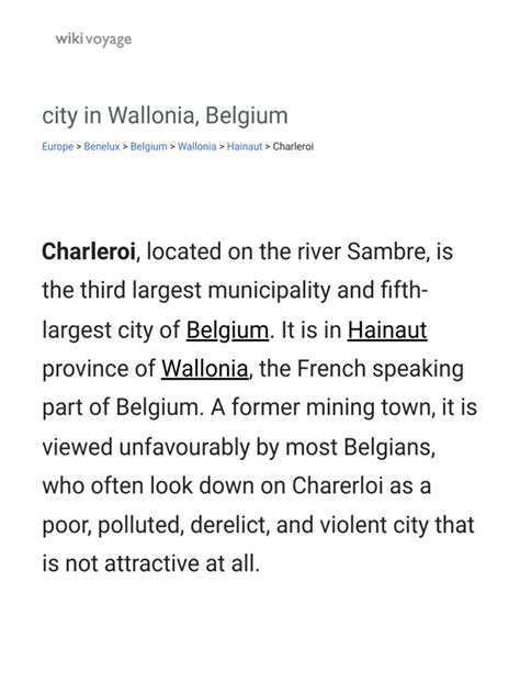 Charleroi Travel Guide At Wikivoyage Pdf Public Transport Transport